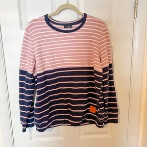 Ampersand Avenue Striped Pullover Cotton Sweatshirt XXL